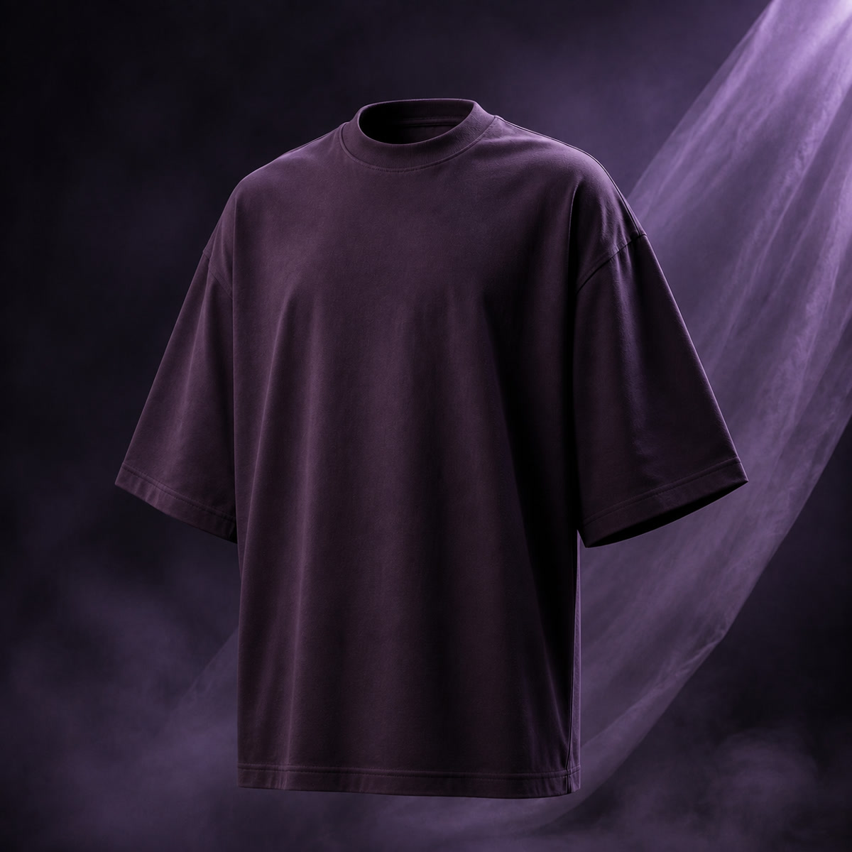 Áo thun oversized tím đậm Afterdark Boxy Tee