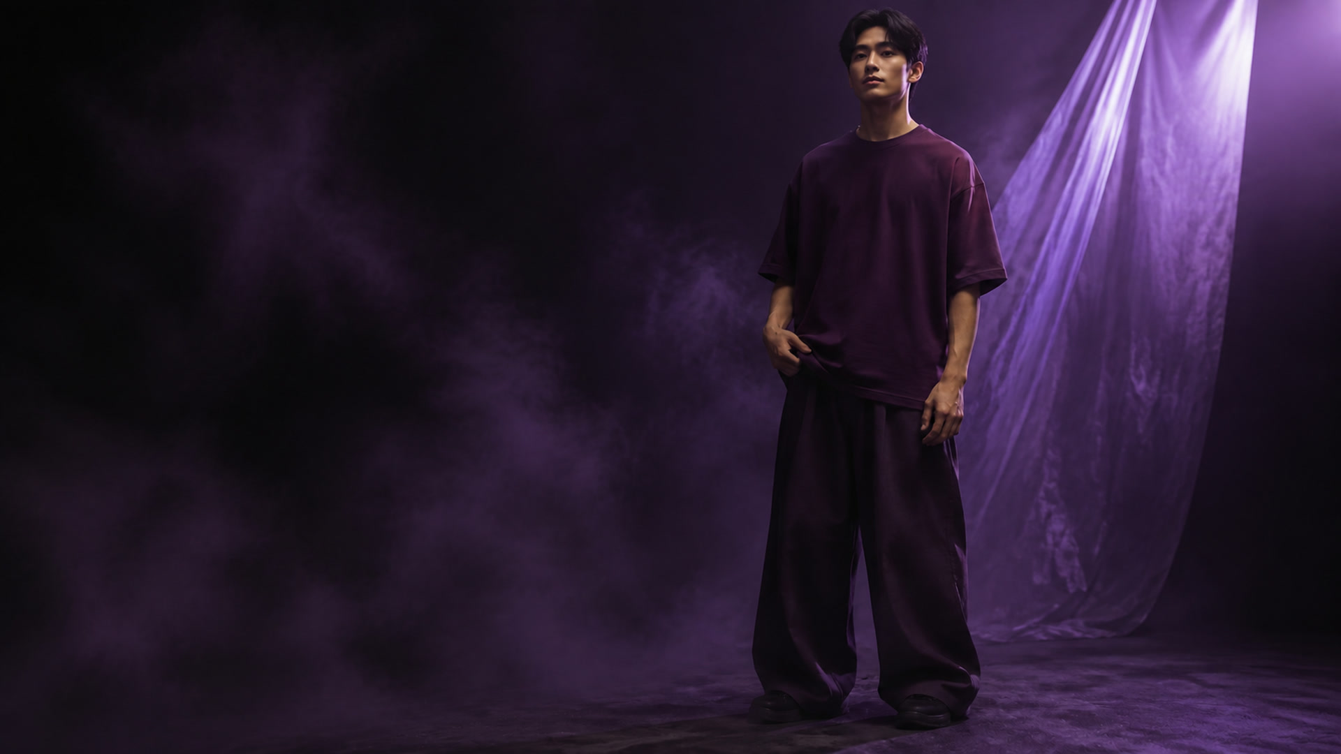 Không gian chiến dịch Purple Afterdark của Velor.Studio