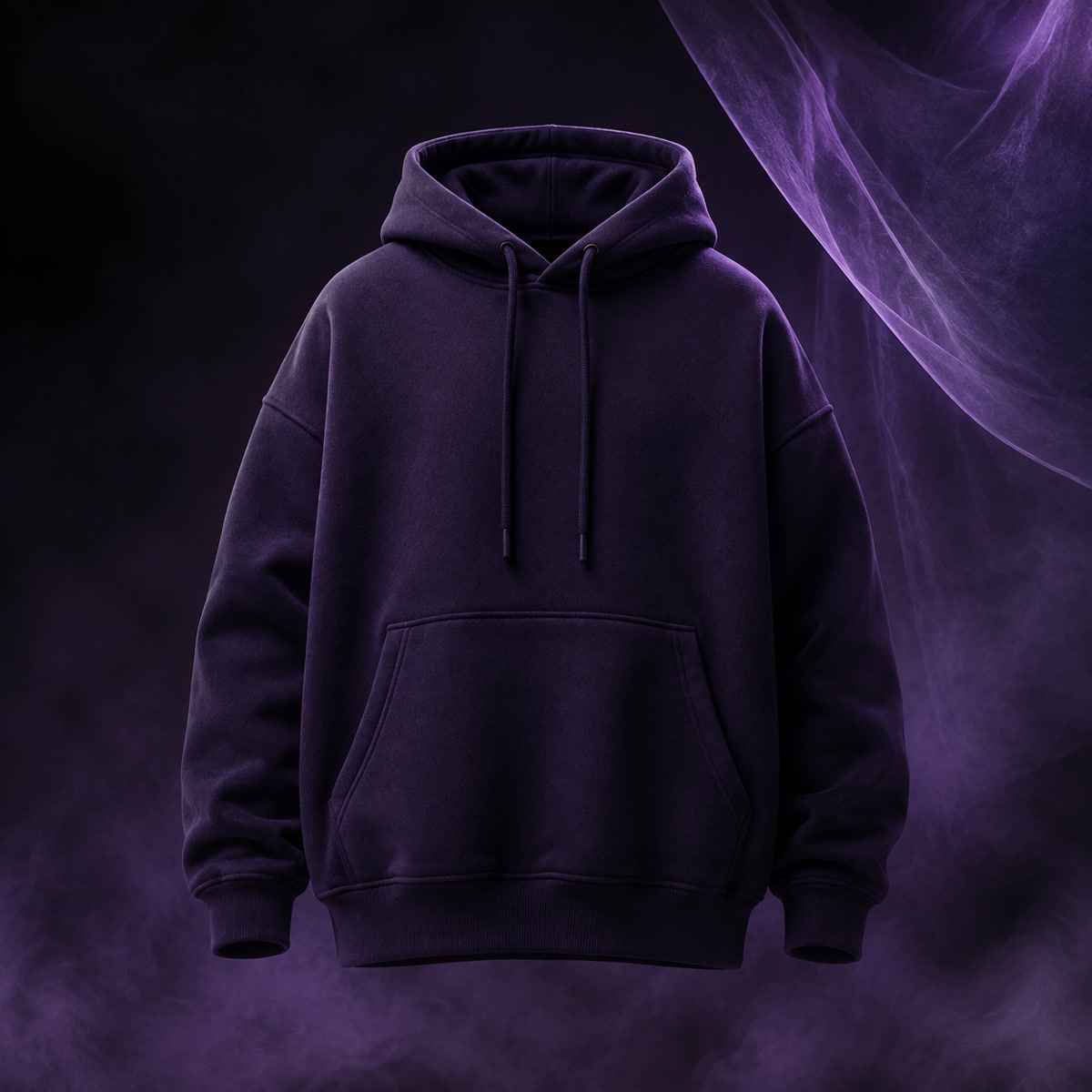Hoodie oversized tím Violet Weight Hoodie